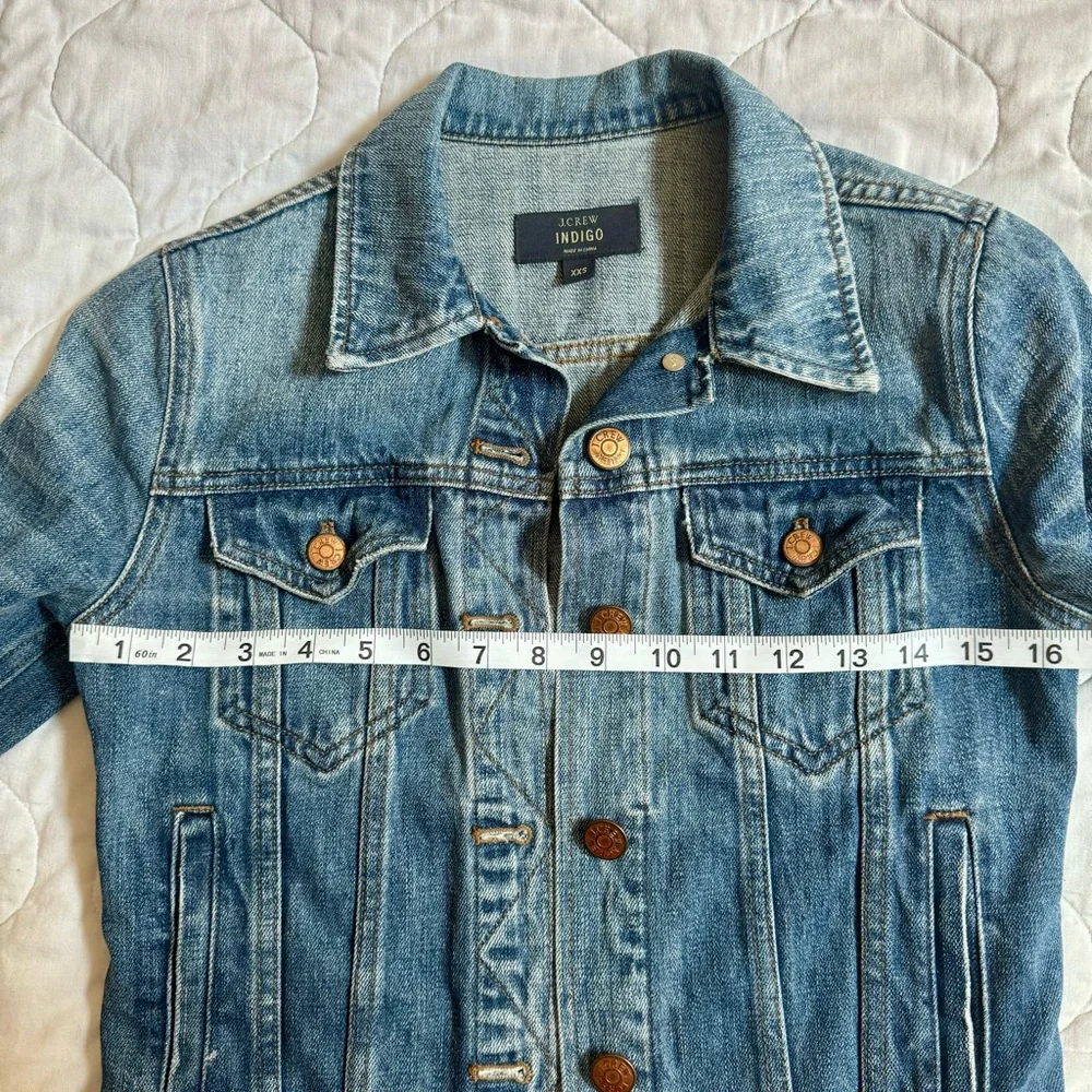 J. Crew ~ Classic Indigo Dark Denim Jean Jacket! - Picture 8 of 15